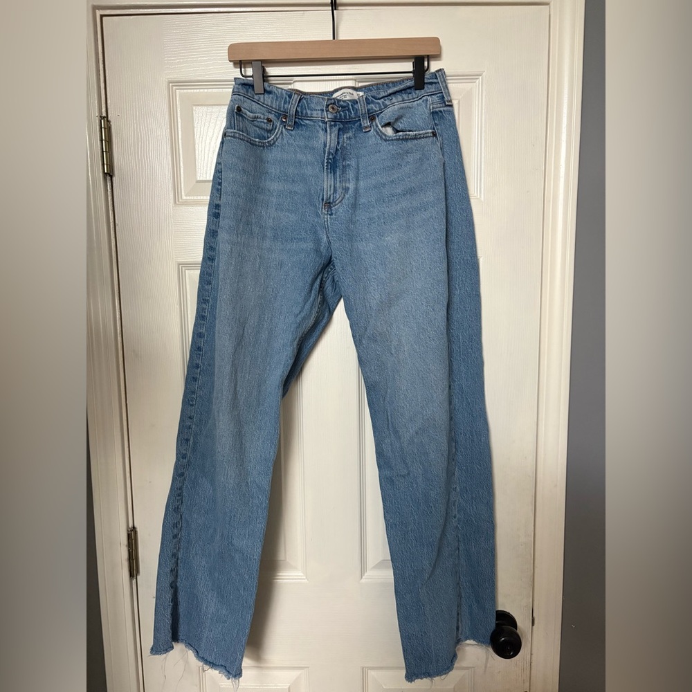 Abercrombie & Fitch Light Blue Baggy Jeans